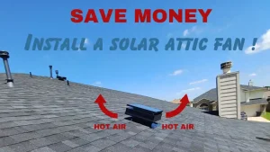 Solar-Powered Roof Vent instal in the Woodlands