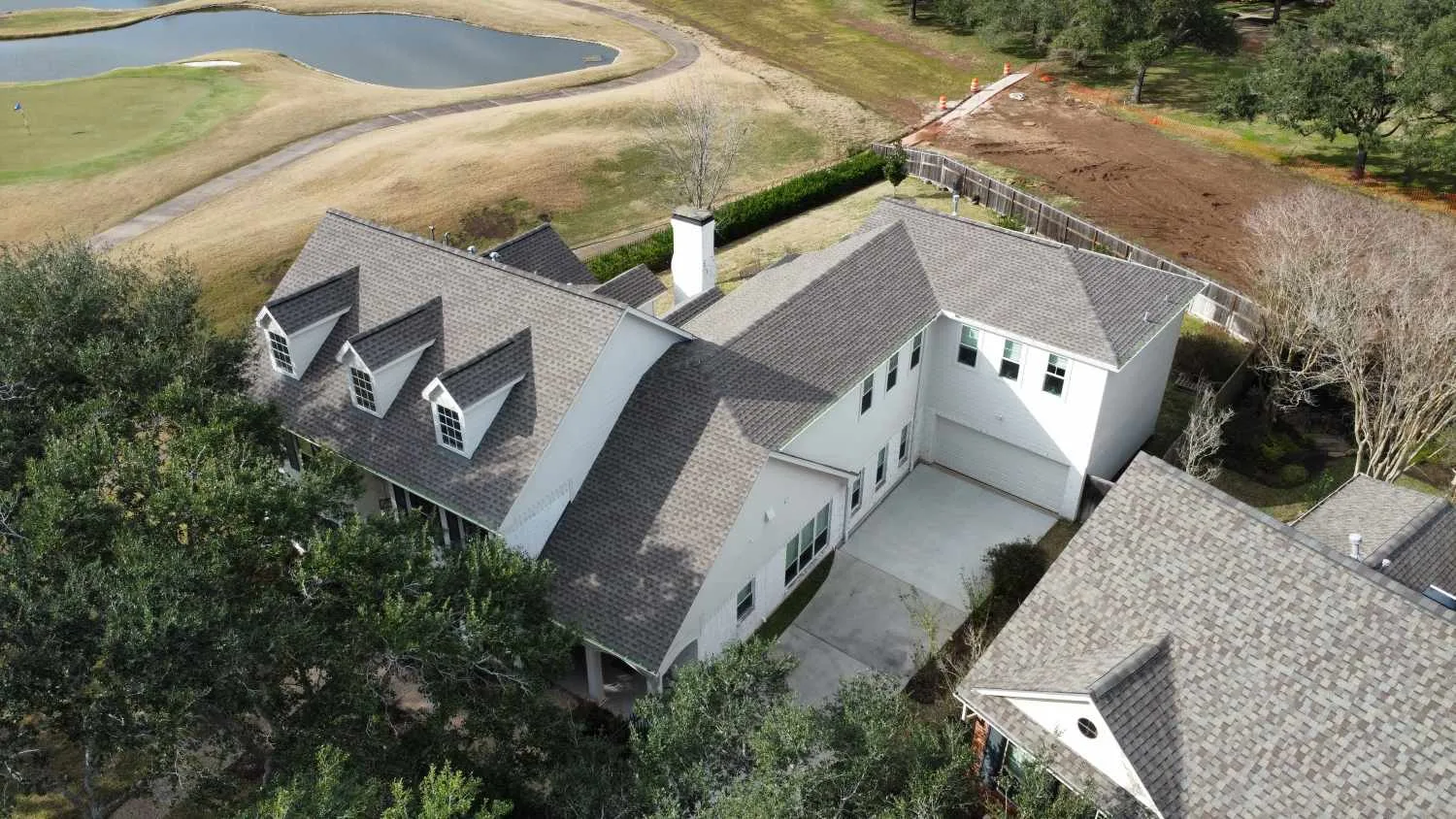 alt="above view of coll roof in texas"