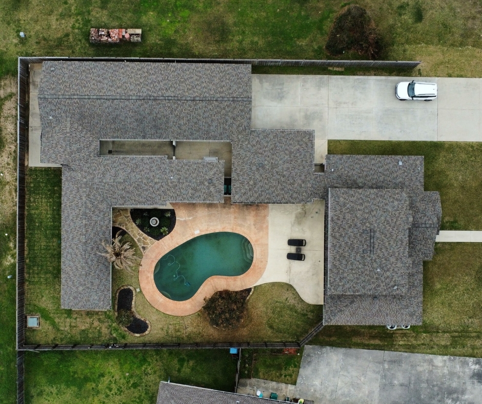 Residential roof repair and shingle match Windrose Spring TX
