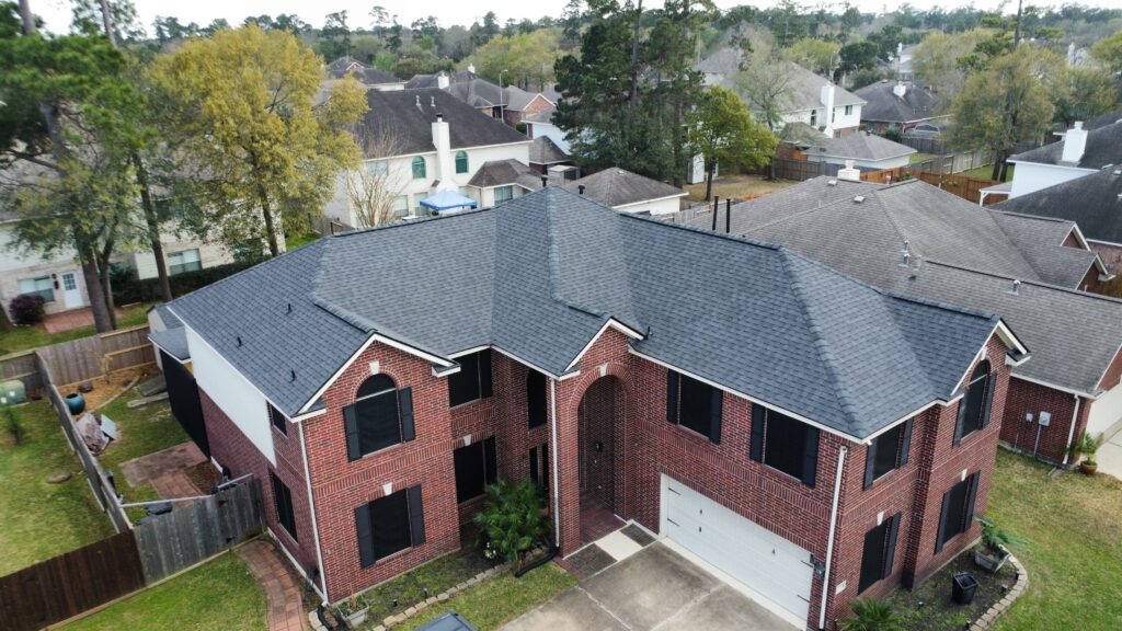 Full roof replacement completed by North American Roofing Company in the Wimbledon Falls neighborhood.